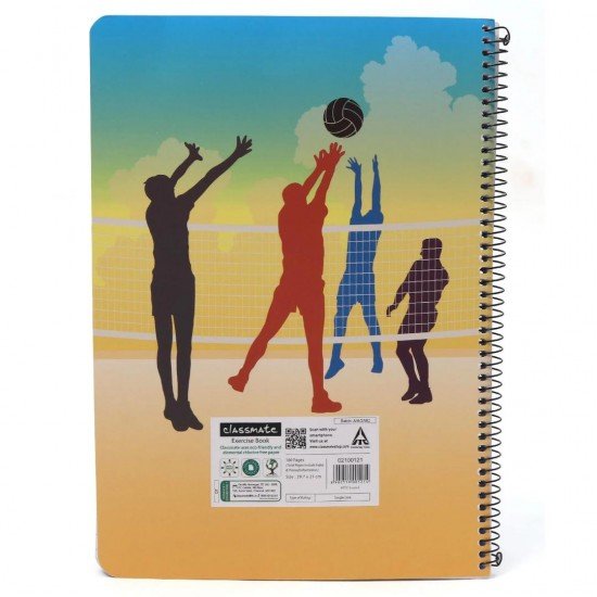 Classmate Spiral Bound Single Line Ruled Notebook