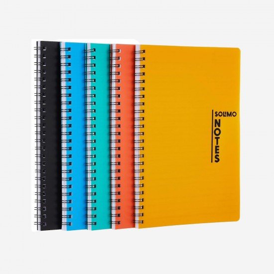 Solimo Notebooks, Spiral-Bound, Lightweight