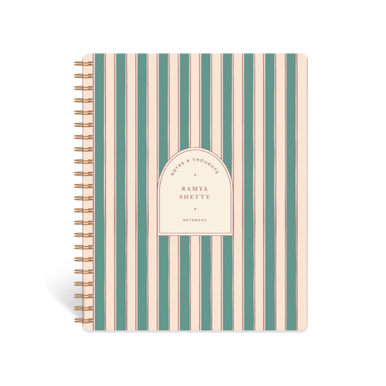 The Stripes Spiral Notebook